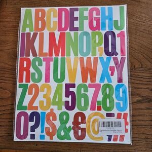 48 Sheets Letter Stickers – Large Mixed Colors, NWT for Posters, Mailboxes Craft